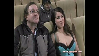 Office Lady Gets Her Cuckold On In Movie Theater