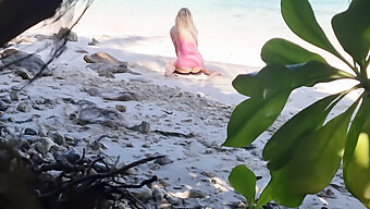 Amateur Nudist Voyeur Gets Naked On The Beach