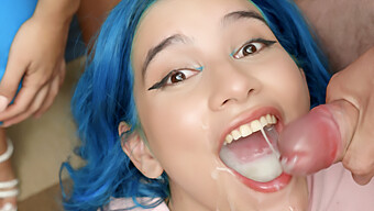 Mouthful Bukkake: Min Galilea'S Amazing Skills In Handling Huge Cumshots In Her Mouth