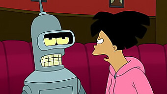 Bender And Amy In A Cartoon Porn Battle