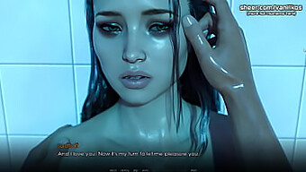 Young And Busty Girlfriend Enjoys Romantic Anal Shower Encounter With Boyfriend'S Impressive Member In This Latest Gameplay Video