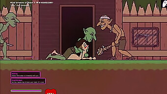 Pelea O Follada: Mujer Desnuda Sobrevive A Los Goblins En El Juego Hentai P3