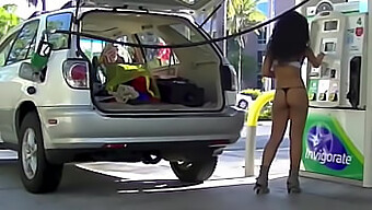 Nikki Brazil Flashes Her Perfect Ass In Public And Gets Jacked Off By A Pervert Voyeur