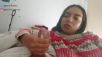 Petite Latina Teen Takes A Big Load In Her Mouth