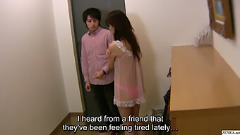 A Shy Japanese Housewife Opens The Door In Her Underwear, Resulting In A Steamy Encounter