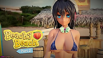 Grote Tieten Strandbabe Hibiki Krijgt Een Mondjob En Titjob In Peachy Beach 3d Hentai Video