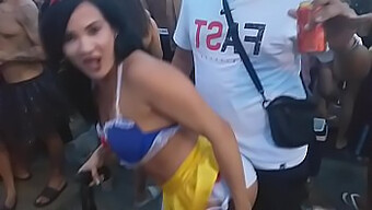 Uitați-Vă La Bianca Das Neves În Acțiune În Timp Ce Își Ia Un Fan Într-O Sesiune De Sex Public Sălbatic În Rio De Janeiro