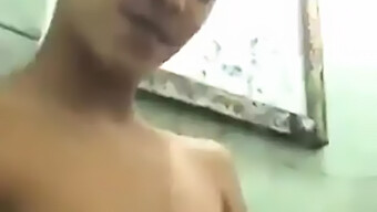 A Bikini-Clad Teen Gets A Hard Pussy Clamp In A Wet And Wild Bathroom